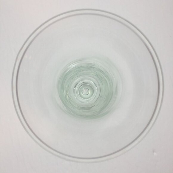 Vintage Set of 2 Clear Glass Bud Vases Flared Bubble Base 8" 10" Home Decor - Picture 4 of 16